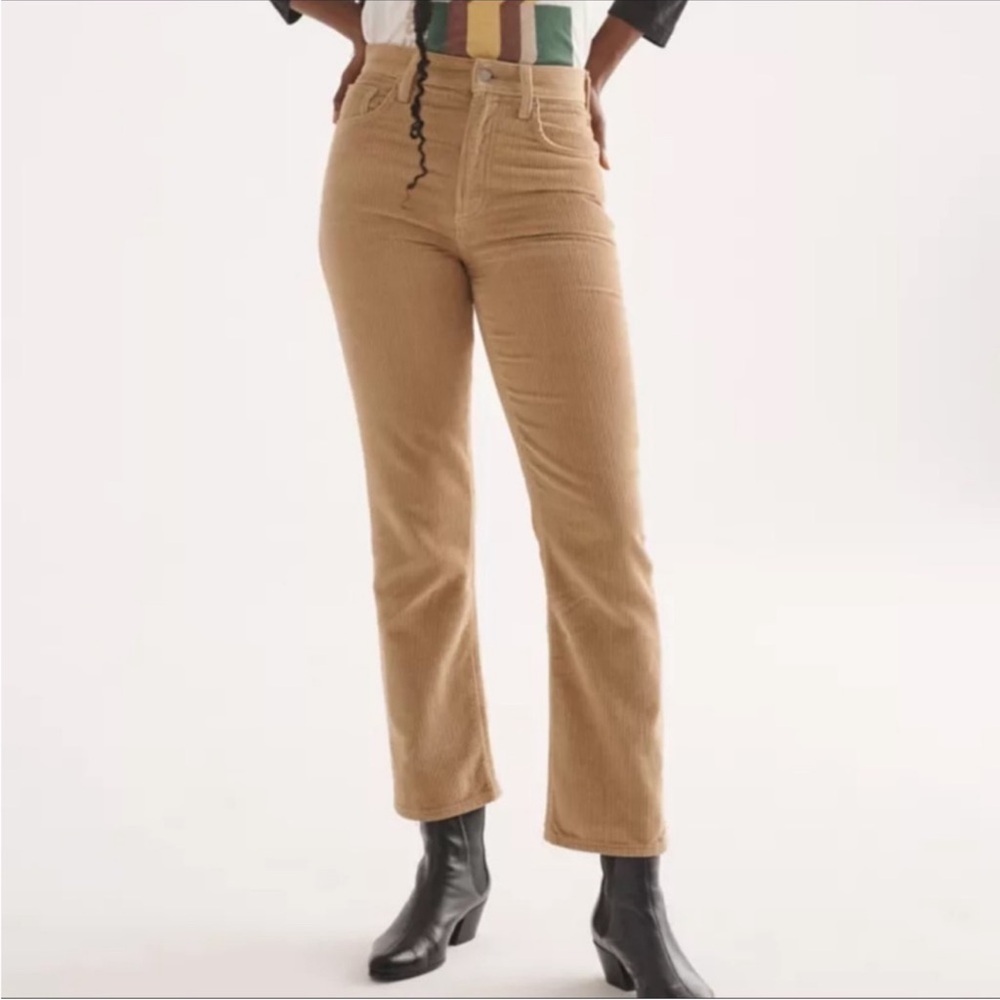 Denim Forum The Joni High Rise loose corduroy pants